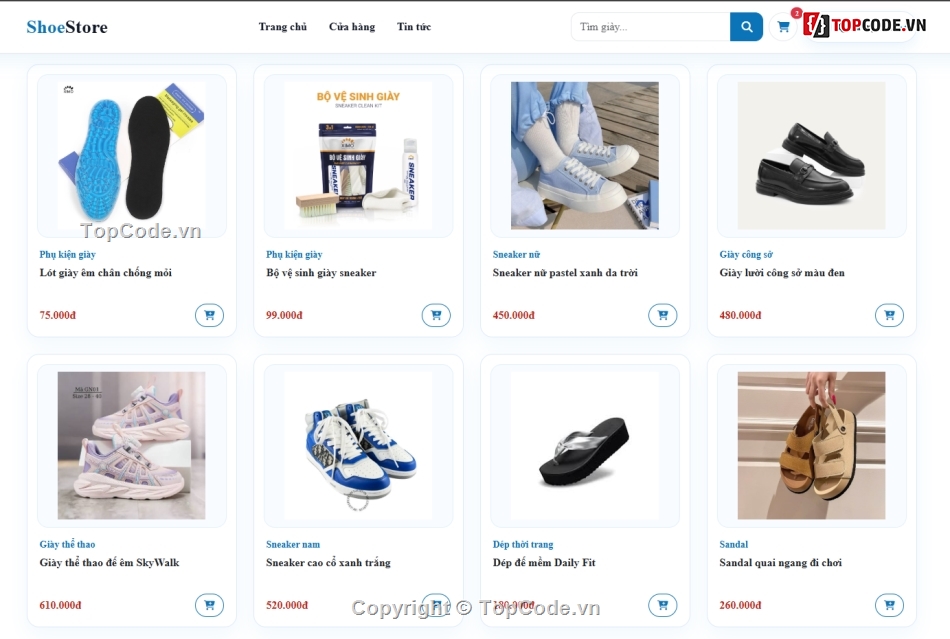 Web bán giày  MVC,bán hàng trực tuyến,giày
